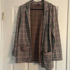 Houndstooth blazer